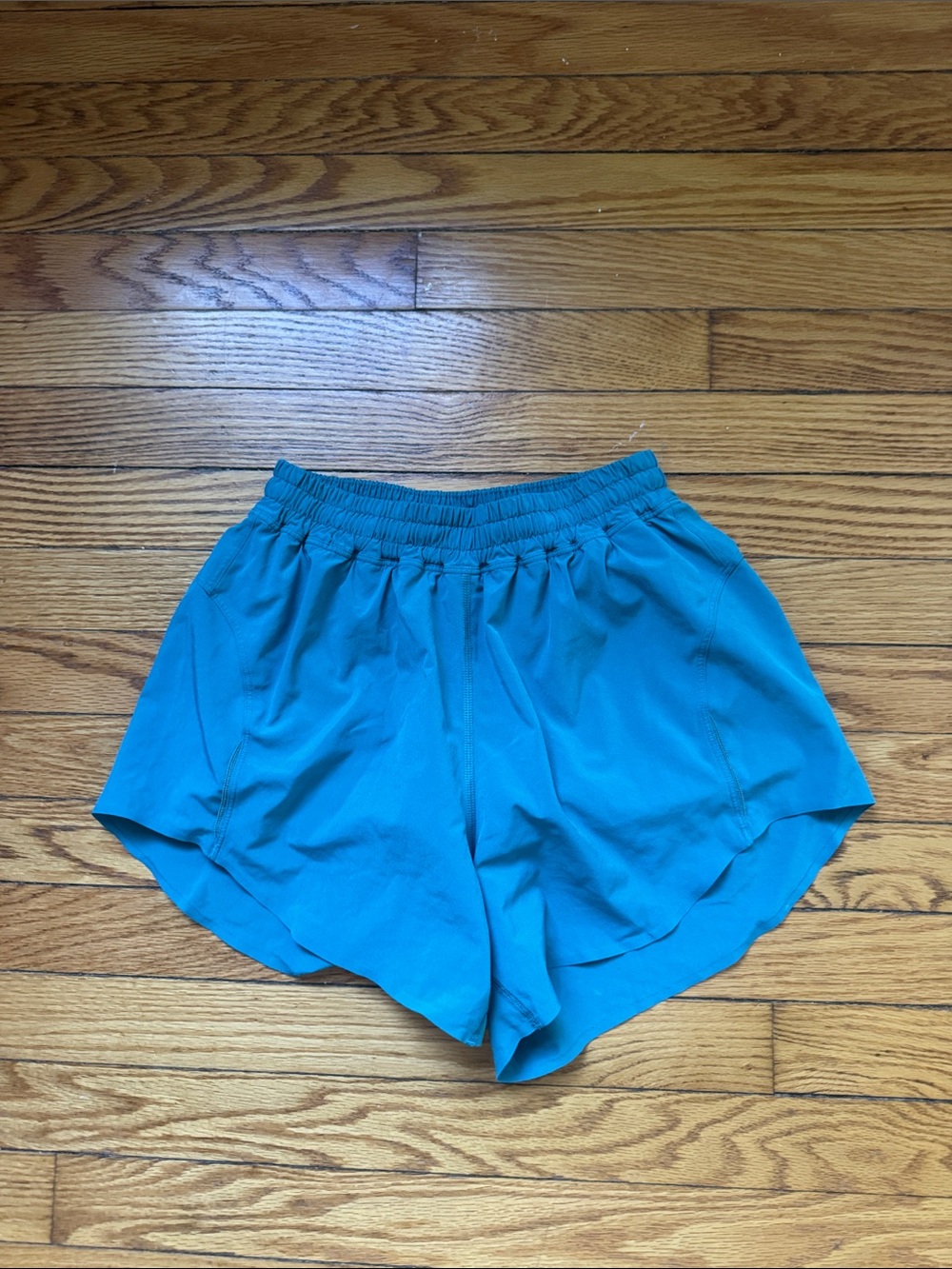 lululemon athletica turquoise athletic shorts